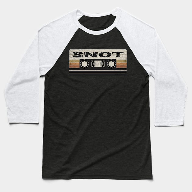 Snot Mix Tape Baseball T-Shirt by getinsideart